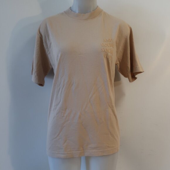 Authentic Mens Anti Social Social Club Logo Graphic Neutral Crew Neck T-Shirt S - Picture 3 of 7